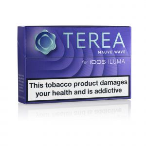 A closed pack of TEREA Mauve Wave Sticks